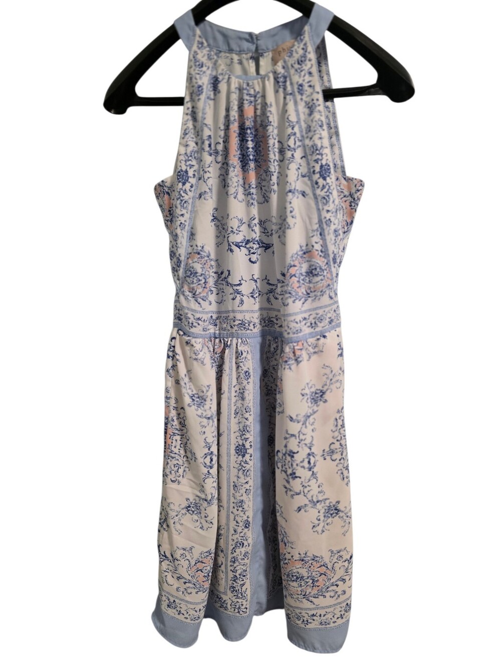 Philosophy Pastel Boho Floral Patterned Mini Halter Dress Size Small